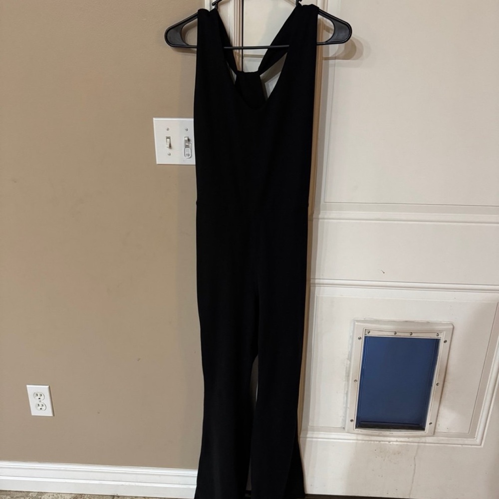 Mono B Black Sleeveless Jumpsuit with V-Neck